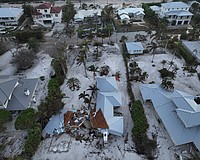 Several beachfront properties on Longboat were severely damaged from Hurricane Helene's storm surge.