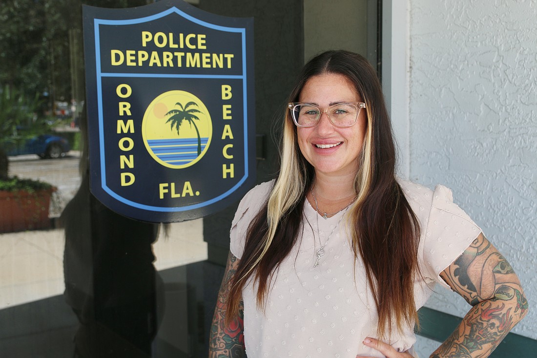 Ormond Beach Police Department Victim Advocate Courtney Fraine. Photo by Jarleene Almenas