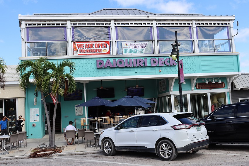 Because its kitchen equipment is on the second floor, Daiquiri Deck on St. Armands was able to reopen soon after electricity was restored.