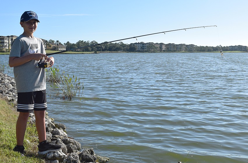 Lakewood Ranch 13-year-old Maurizio Fornieri says patience and perseverance are key when fishing.