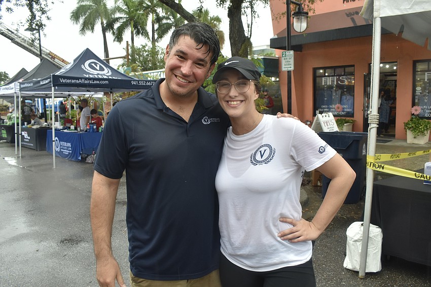 William Sterbinsky and Marina LaGasse attended on behalf of Veterans Affairs Law, a vendor at the event.