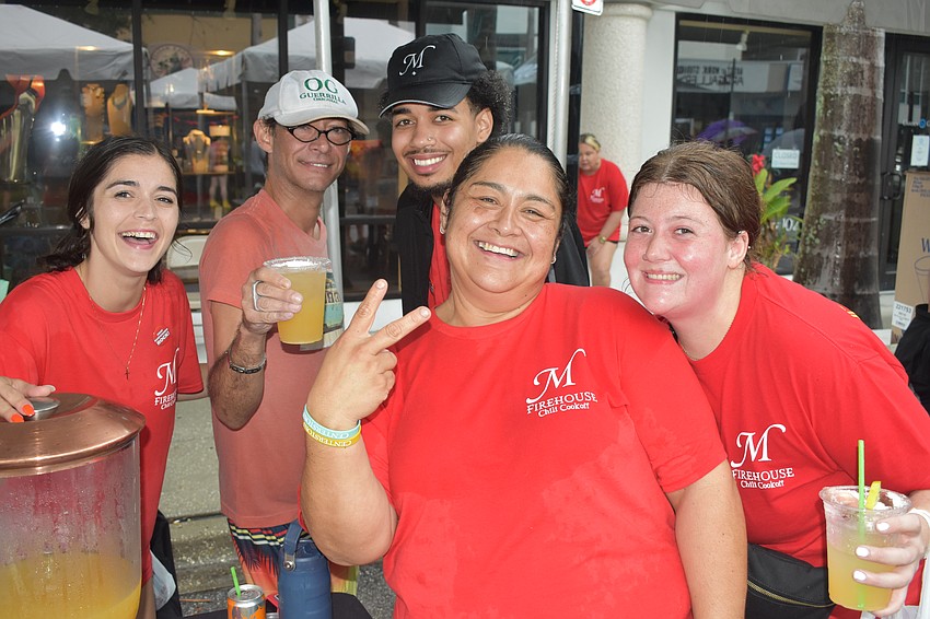Morton's employees Kailey Goodman, Ricardo Morales, Keyshawn Williams, Nicole Greathouse and Kjerstan Chamberlain helped out at the event.