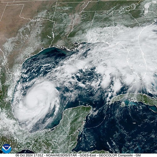 The NHC forecasts Milton to quickly intensify while it moves eastward across the Gulf of Mexico. Courtesy of the National Hurricane Center