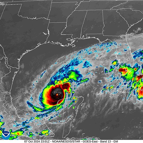 Hurricane Milton poses a significant threat of heavy rainfall, flooding, and damaging winds and gusts. Image courtesy of the National Hurricane Center