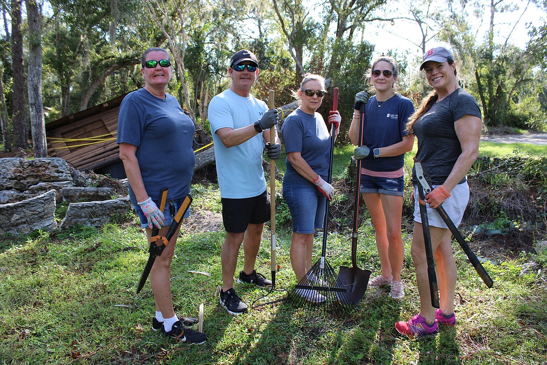 Lisa Hastings, Ed Murphy, Kelly Jones, Hannah Nese and Alyson Battaglia of Legler, Murphy and Battaglia were sentenced to hard labor during Alliance Gives Back.