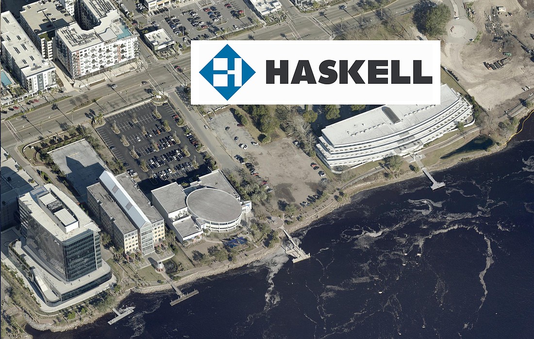 The Haskell headquarters at 111 Riverside Ave. in the Downtown Brooklyn neighborhood. The company also uses space nearby in the Gates of Riverside at 245 Riverside Ave. The Gates of Riverside is west of the Yates YMCA, the building with the large surface parking lot.