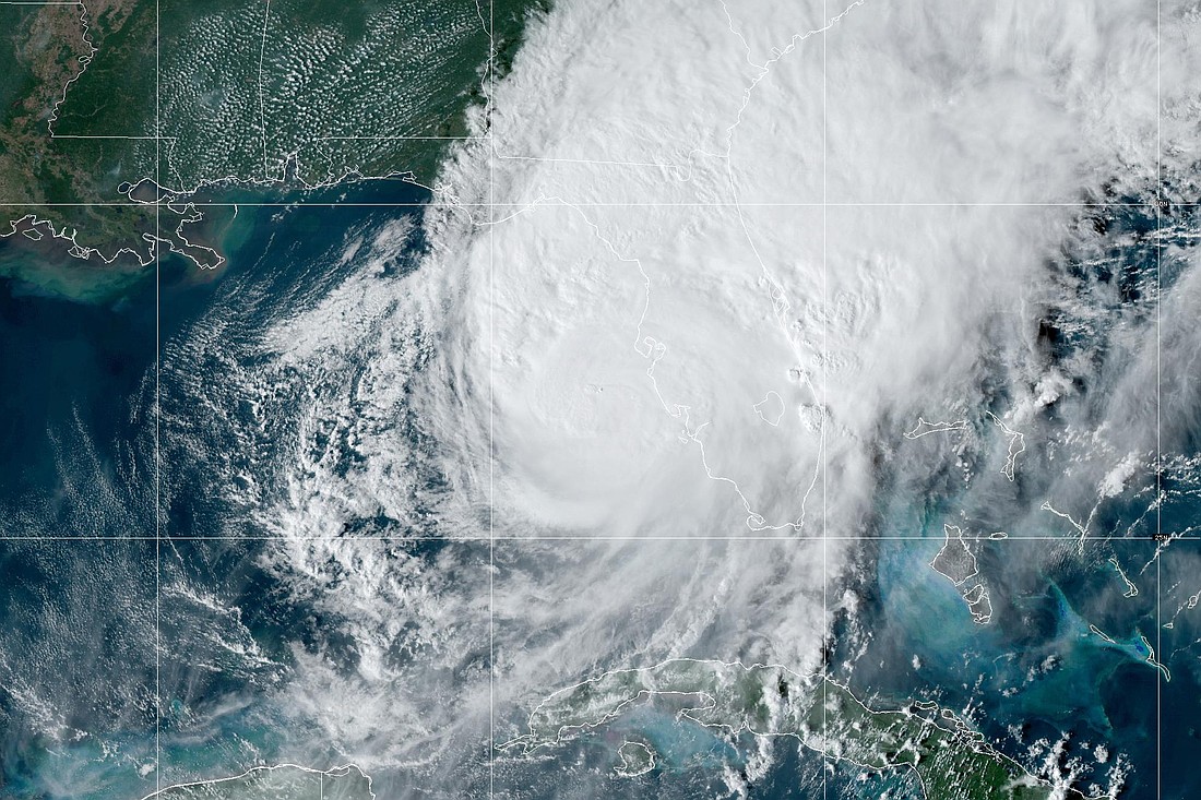 Hurricane Milton at 4:50 p.m. Oct. 9, 2024.