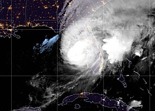 Hurricane Milton at 8:05 p.m. Oct. 9, 2024.