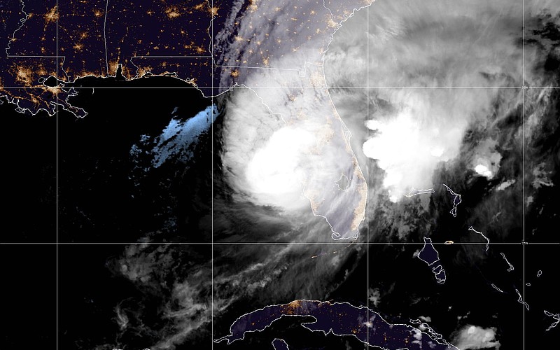 Hurricane Milton at 8:05 p.m. Oct. 9, 2024.