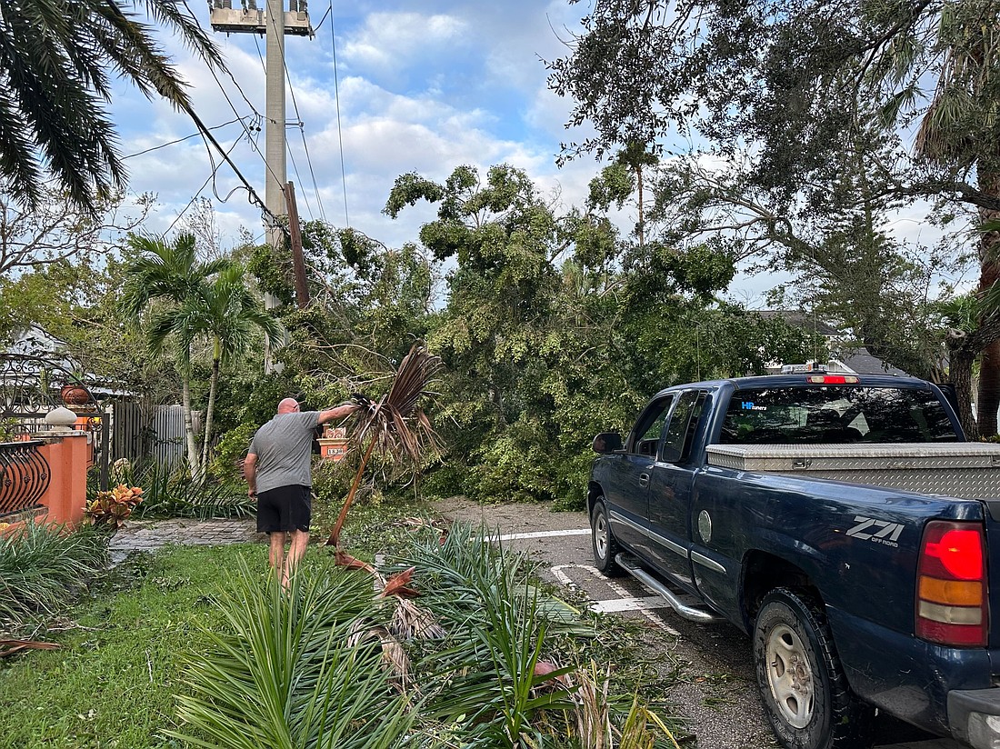 Mauricio Colucci said his backyard flooded with 6-7 inches of water.