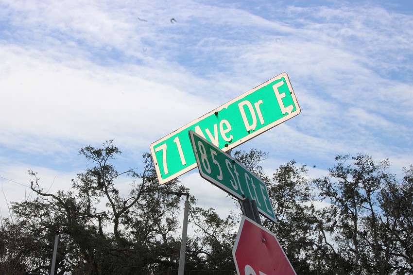 Many of East County's road signs will need to be straightened or replaced after Hurricane Milton blew through.