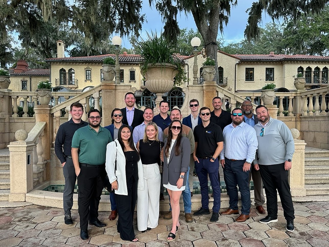 The graduates of the Northeast Florida Builders Association’s 2024 Emerging Leaders Program at the Oct. 8 graduation ceremony at Epping Forest Yacht Club. This is the fifth year for the program.