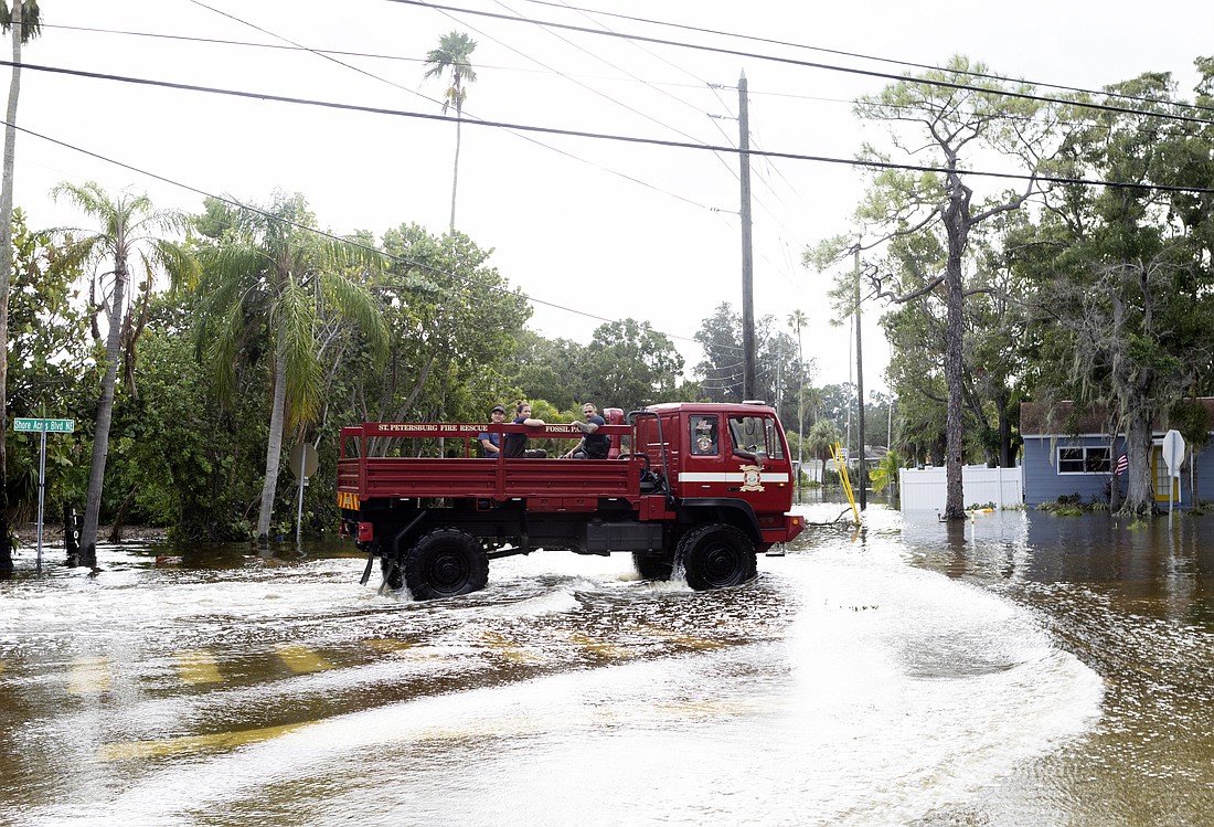 Hurricane Helene flooded much of Florida's west coast barrier islands.