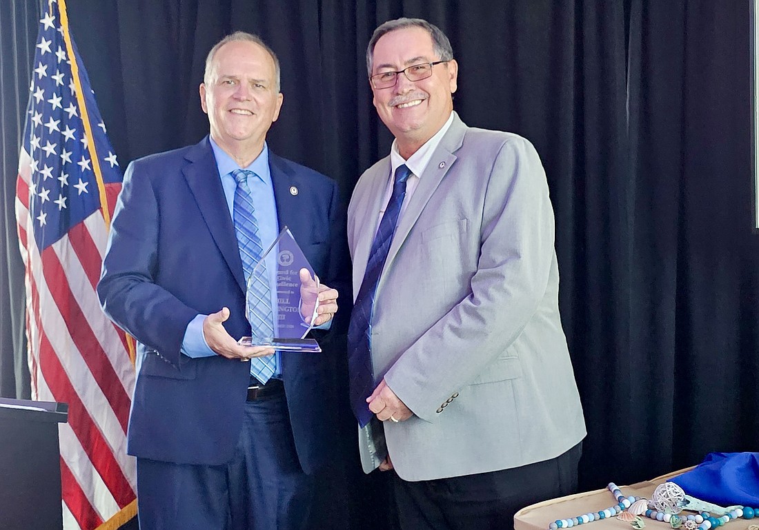 Ormond Beach Mayor Bill Partington with Deputy Mayor Harold Briley. Photo by Sierra Williams