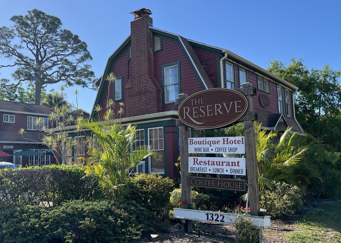 The front of the Reserve Retreat in Sarasota.