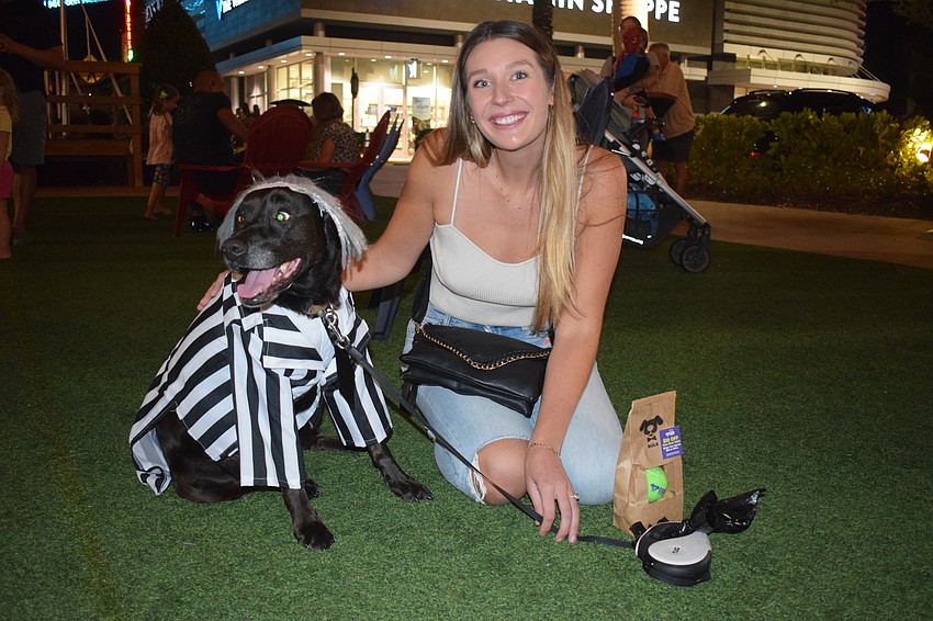 When Sarasota's Connor Myers was searching for a costume for her dog, Layla, she says she saw the Beetlejuice costume and thought, 'I've never seen a dog in a wig before' and decided to give it a try.