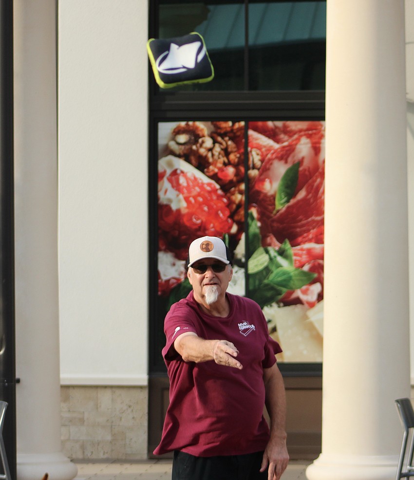 Myakka City's Kent Cooper says it's good to get out for a social outing at Ranch Nite Wednesdays after Hurricane Milton.