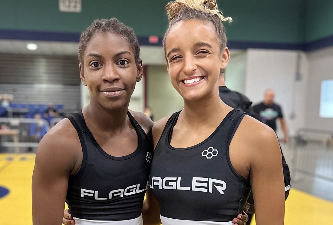 Joslyn Johnson and Marian Mills at the Super 32 Challenge in Greensboro, North Carolina. Courtesy photo