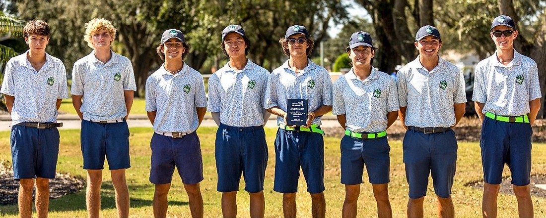 Windermere High boys golf team finished second at Winter Park High’s Birdies for the Brain Invitational and Fundraiser. (Photo courtesy of Windermere High boys golf team)