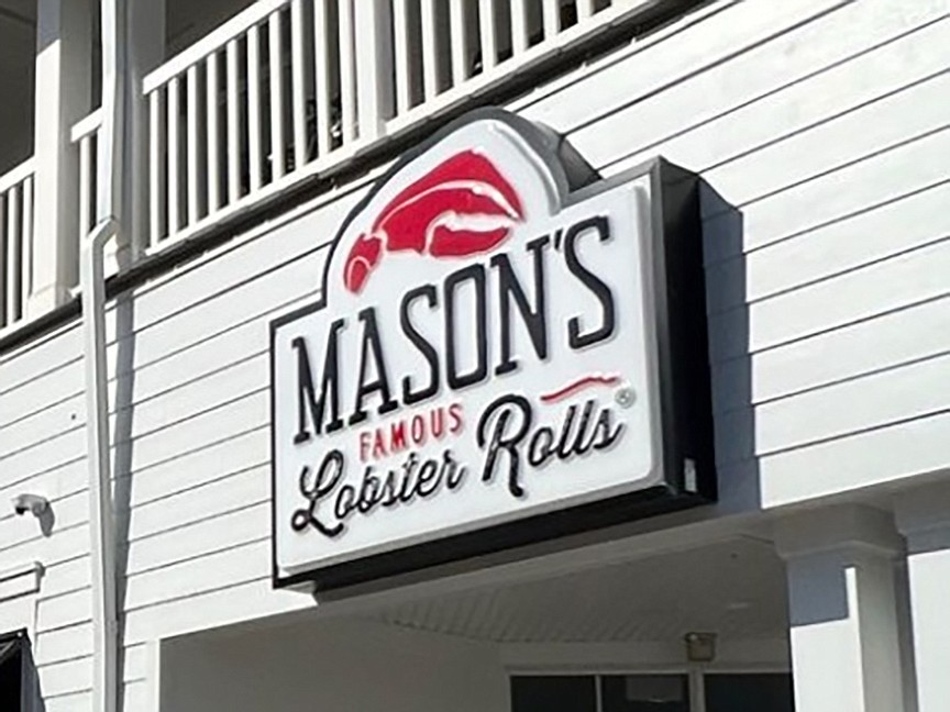 Mason’s Famous Lobster Rolls is coming to St. Johns Town Center at 4668 Town Crossing Drive, Suite 105, in the former Tossgreen space near Lenscrafters and Fidelity Investments.