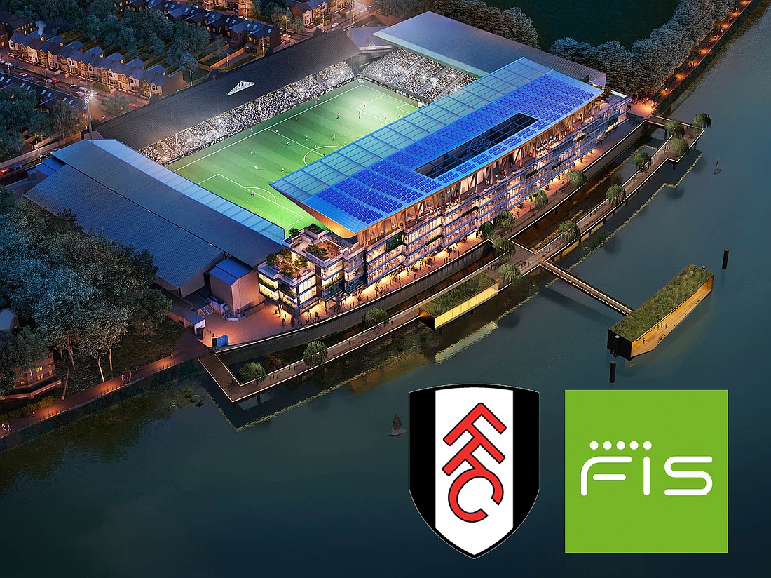 Fulham Pier comprises restaurants and cafes, a hotel, spa and members’ club overlooking the Thames River adjacent to the Fulham FC soccer club stadium in West London. Markers, presented by FIS, is an innovation space and technology hub planned at Fulham Pier.