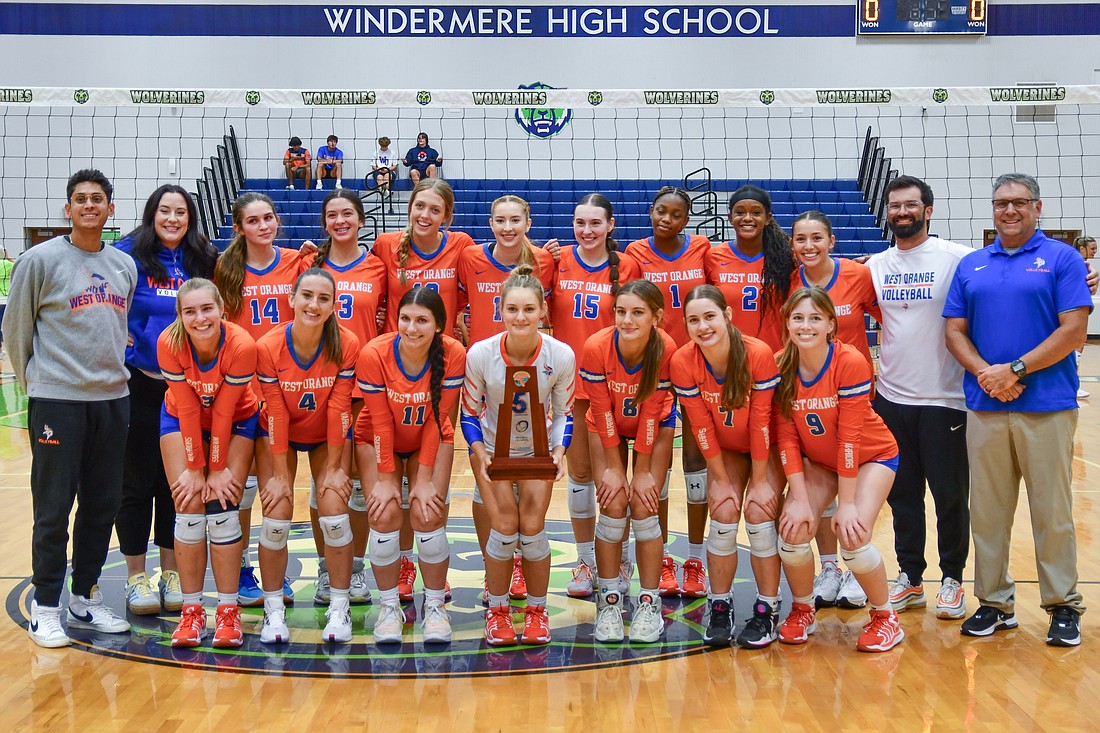 West Orange girls volleyball claimed the Class 7A, District 5 championship after topping Windermere, 3-0.