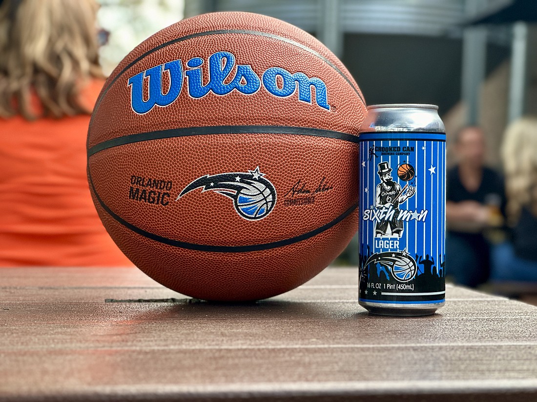 The new Sixth Man Lager will be available at the Crooked Can Brewing Company and select retailers in Central Florida.