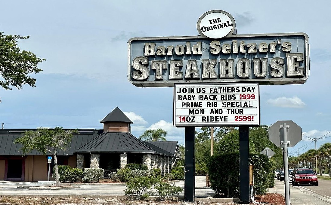 The former Harold Seltzer's Steakhouse restaurant building, which is in St. Petersburg, has sold.