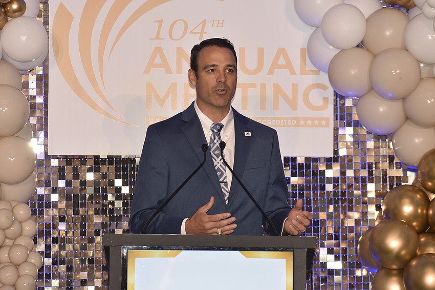 Sarasota Chamber Chair Joe Hembree offered a speech about assuming the role of chair.  