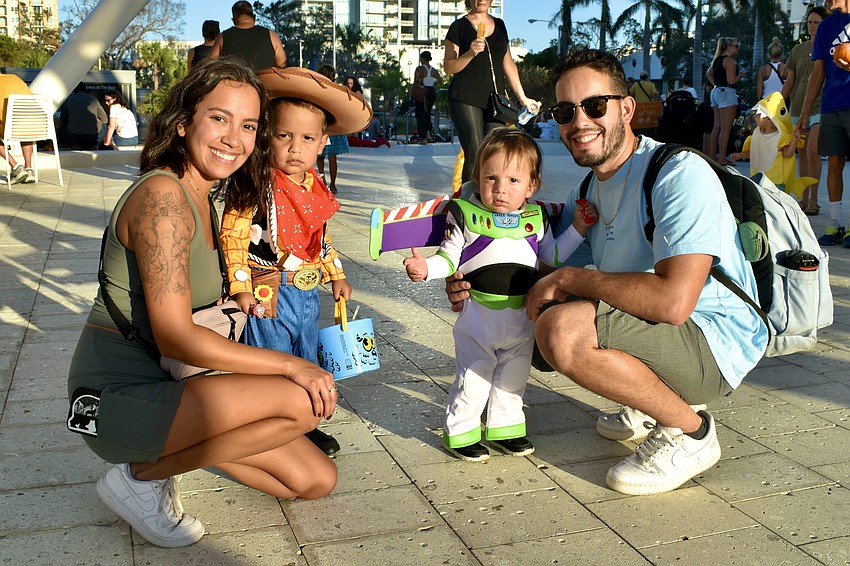 Pamela Leon, Atlas Leon, 2, Arlo Leon, 1 and Joseph Leon