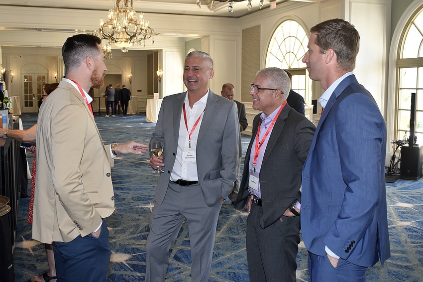 Kory Lee, Gareth Lloyd-Jones, Val Perez and Chris Keiper chat prior to the event.