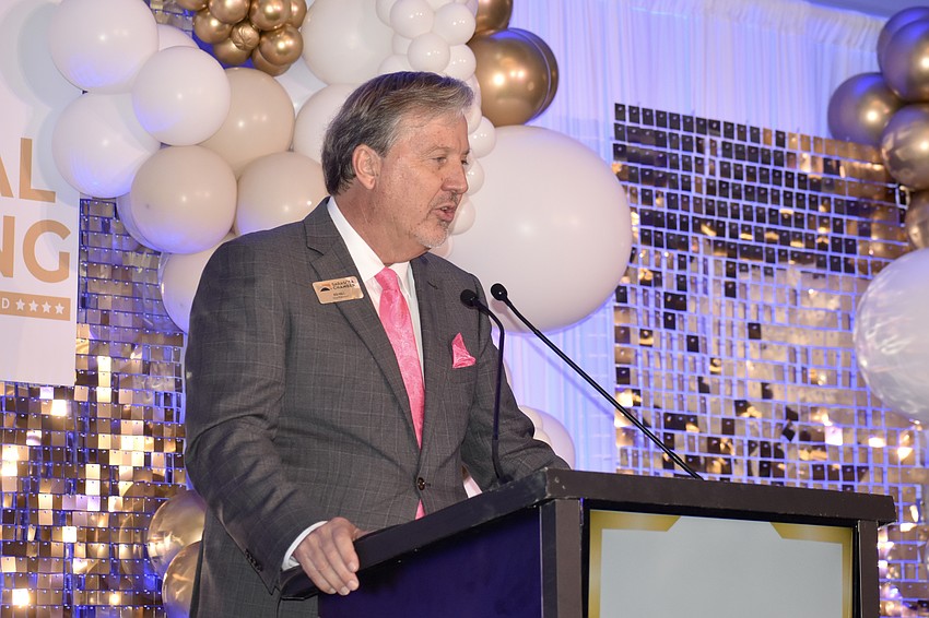 Sarasota Chamber Vice President Ed Hill initiates the event.