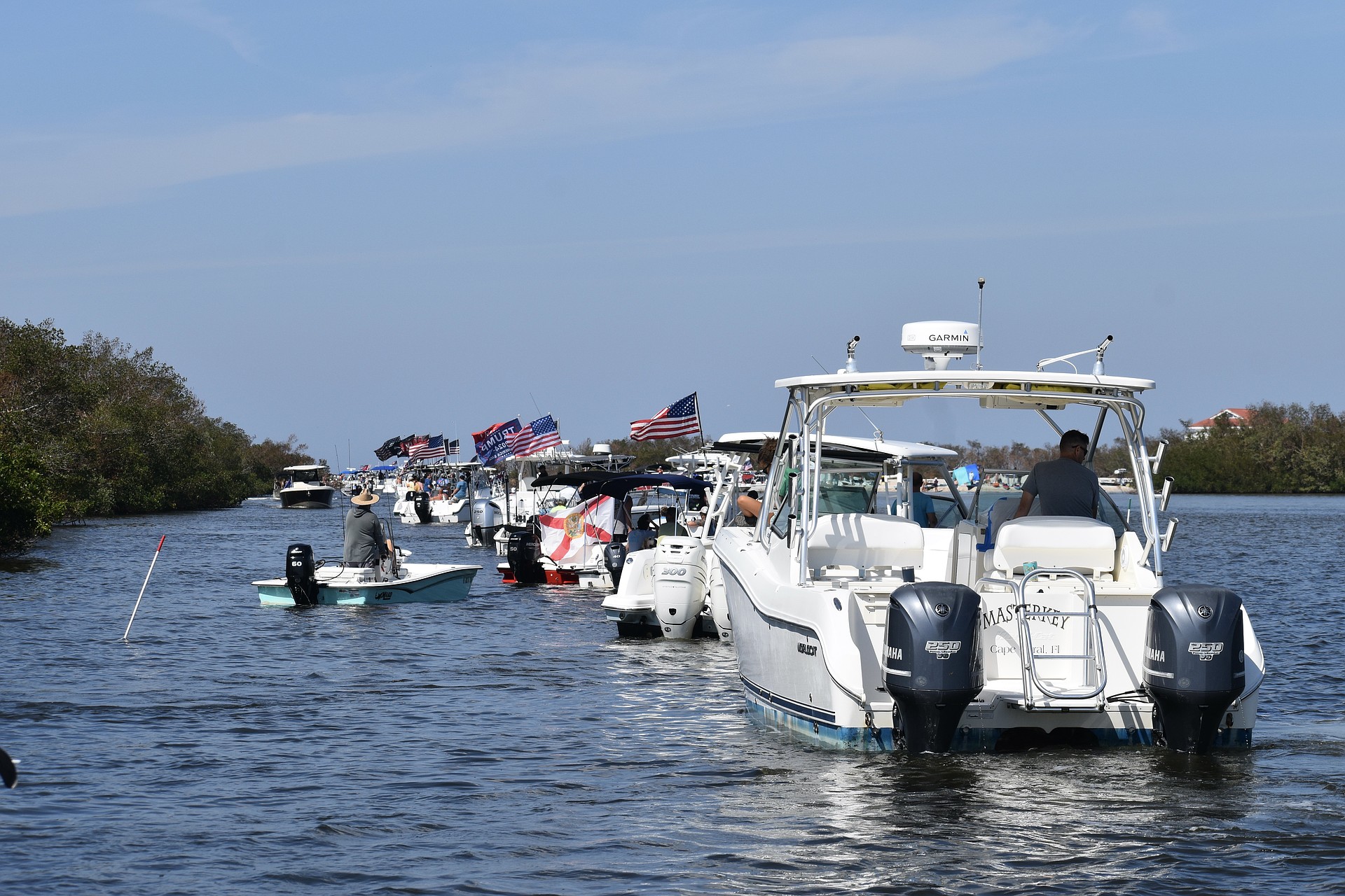 Boats numbering in the hundreds came out in support of keeping Midnight Pass open.