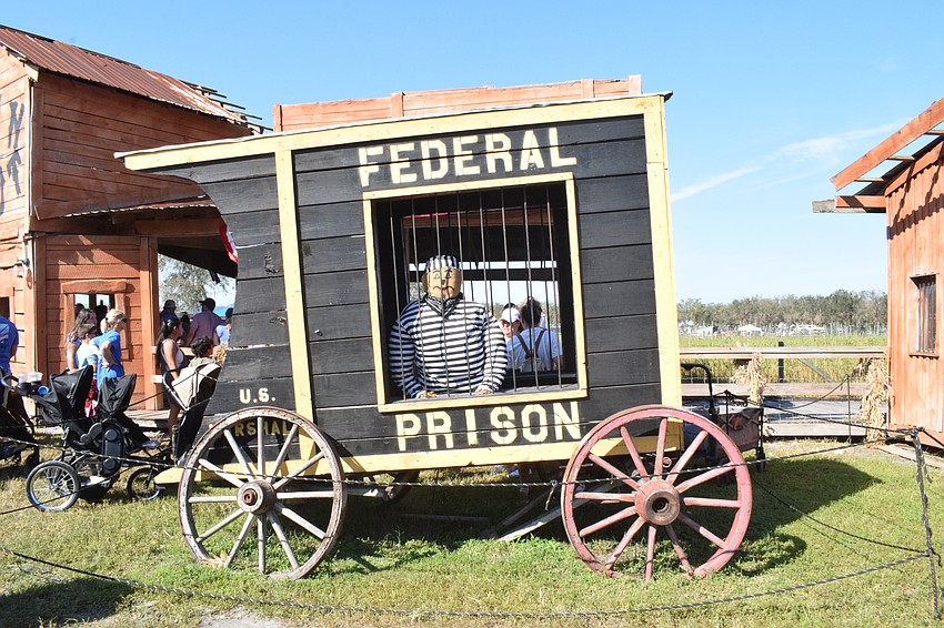 Scarecrows are everywhere at Hunsader Farms, but this one is off to federal prison.