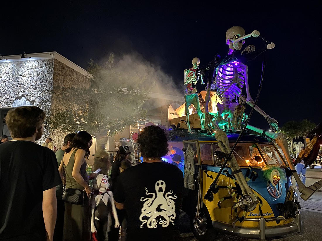 The SeaSucker VW draws a crowd at BooFest on Oct. 25.