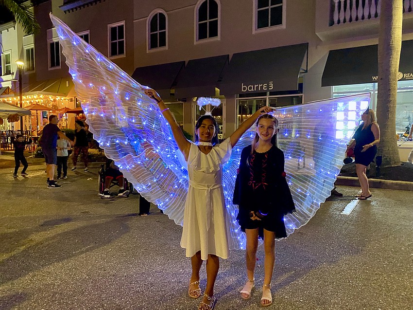 Bradenton's Savanna Byers and Sophia Sedillo stop dancing to Taylor Swift, so Byers can spread her wings.