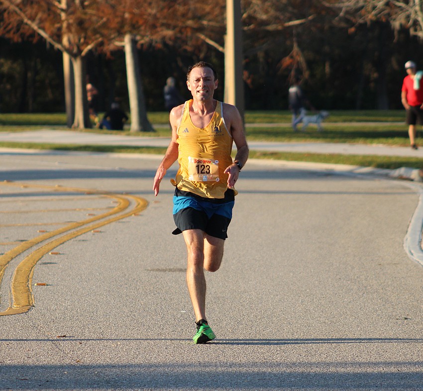 Lakewood Ranch's David Proudfoot pulls away to win the Boo Run for the third consecutive year.