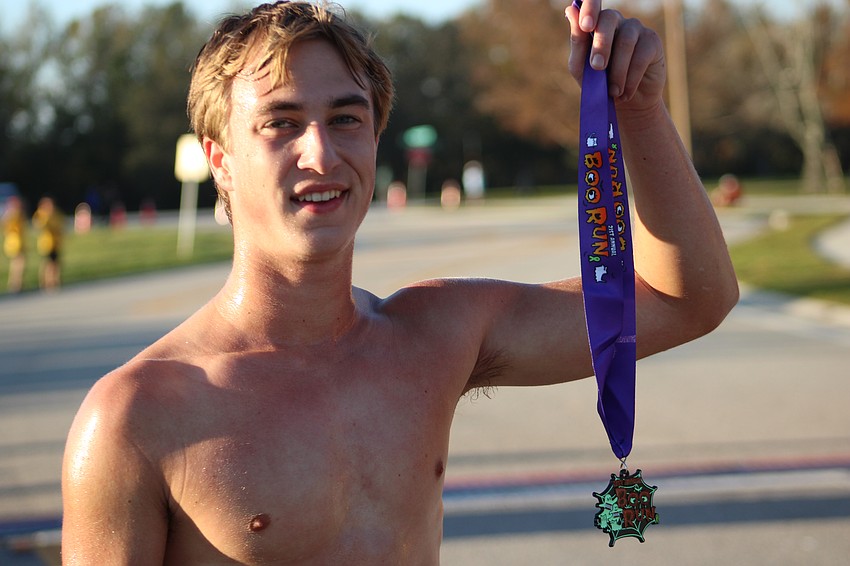 Lakewood Ranch High senior Dylan Johnson was the runner-up in the Boo Run.