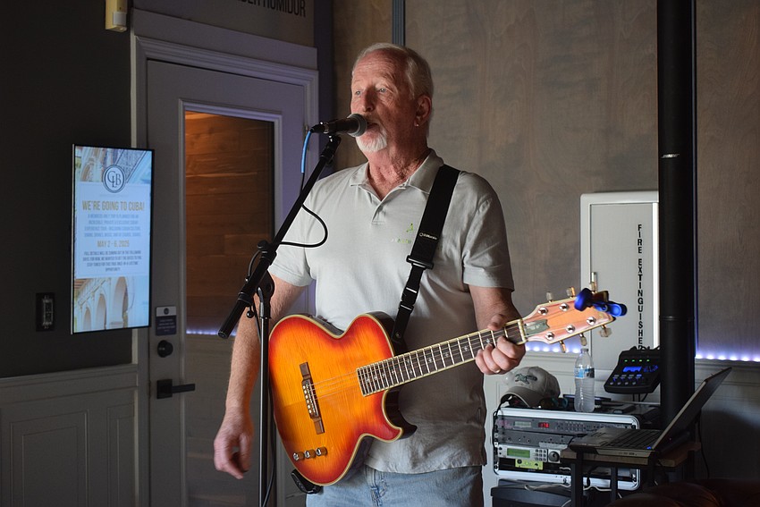 Mike Martin performing live at Club Leaf and Bean.