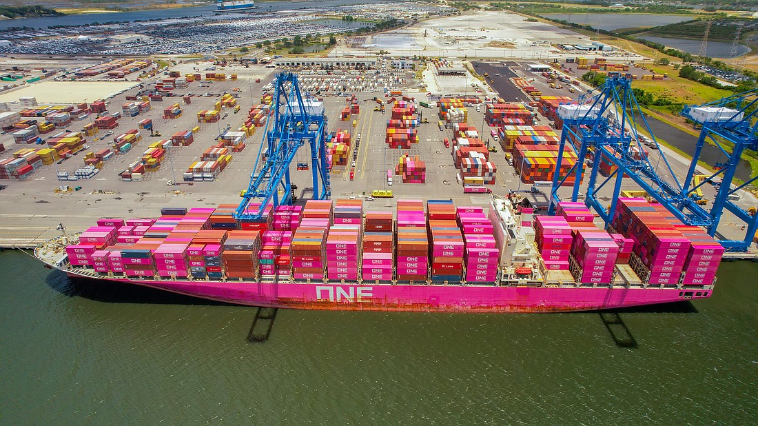 The Ocean Network Express ship the One Modern visited JaxPort in June.