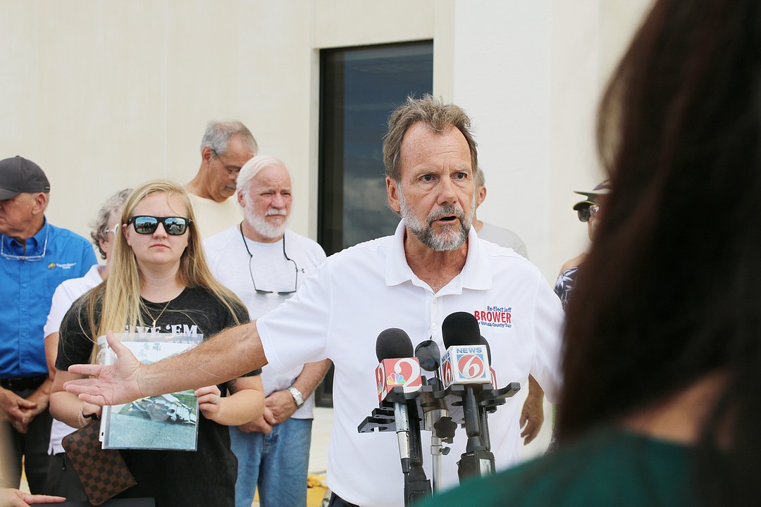 Volusia County Council Chair Jeff Brower Calls For Temporary Moratorium   Jeff Brower Presser 1 R1080x720.JPG