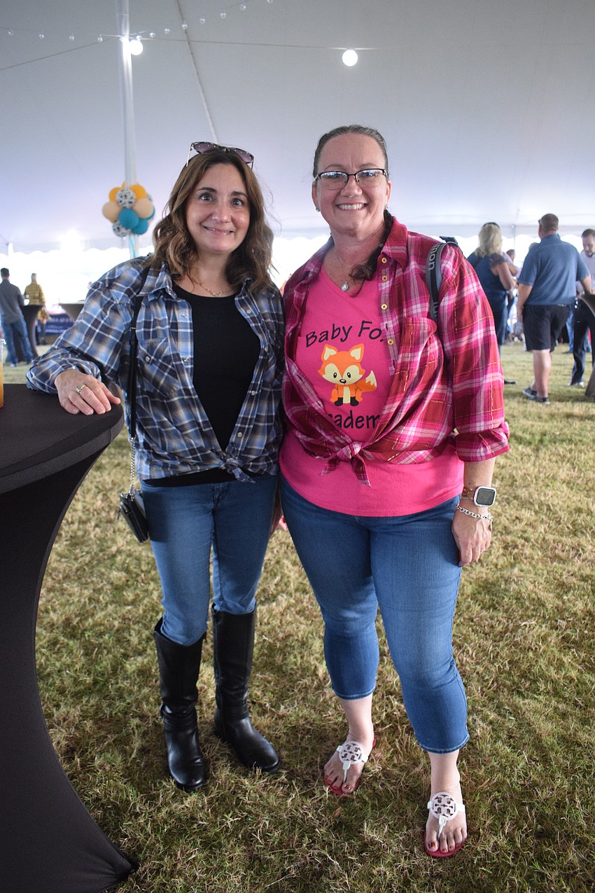 Lisa Lia and Laurie McCracken can't wait to try the food and drinks from the various companies at the Hob Nob.