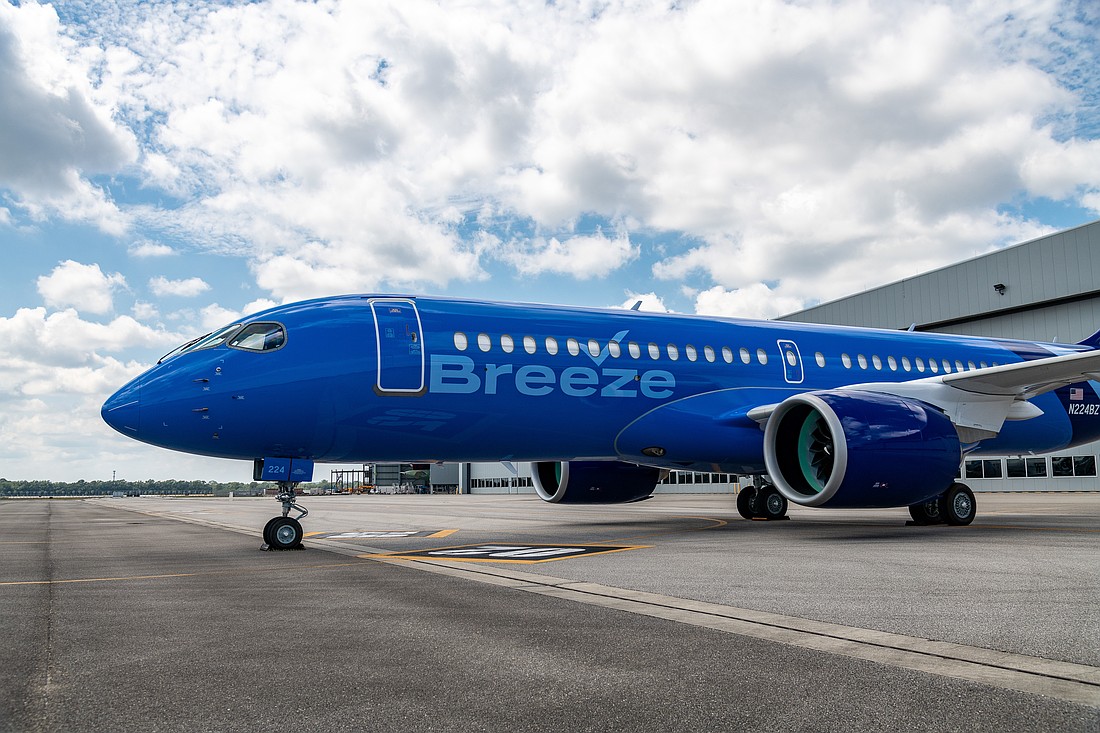 With its additional routes coming online through February 2025, Breeze Airways will offer flights between SRQ and 10 destinations.