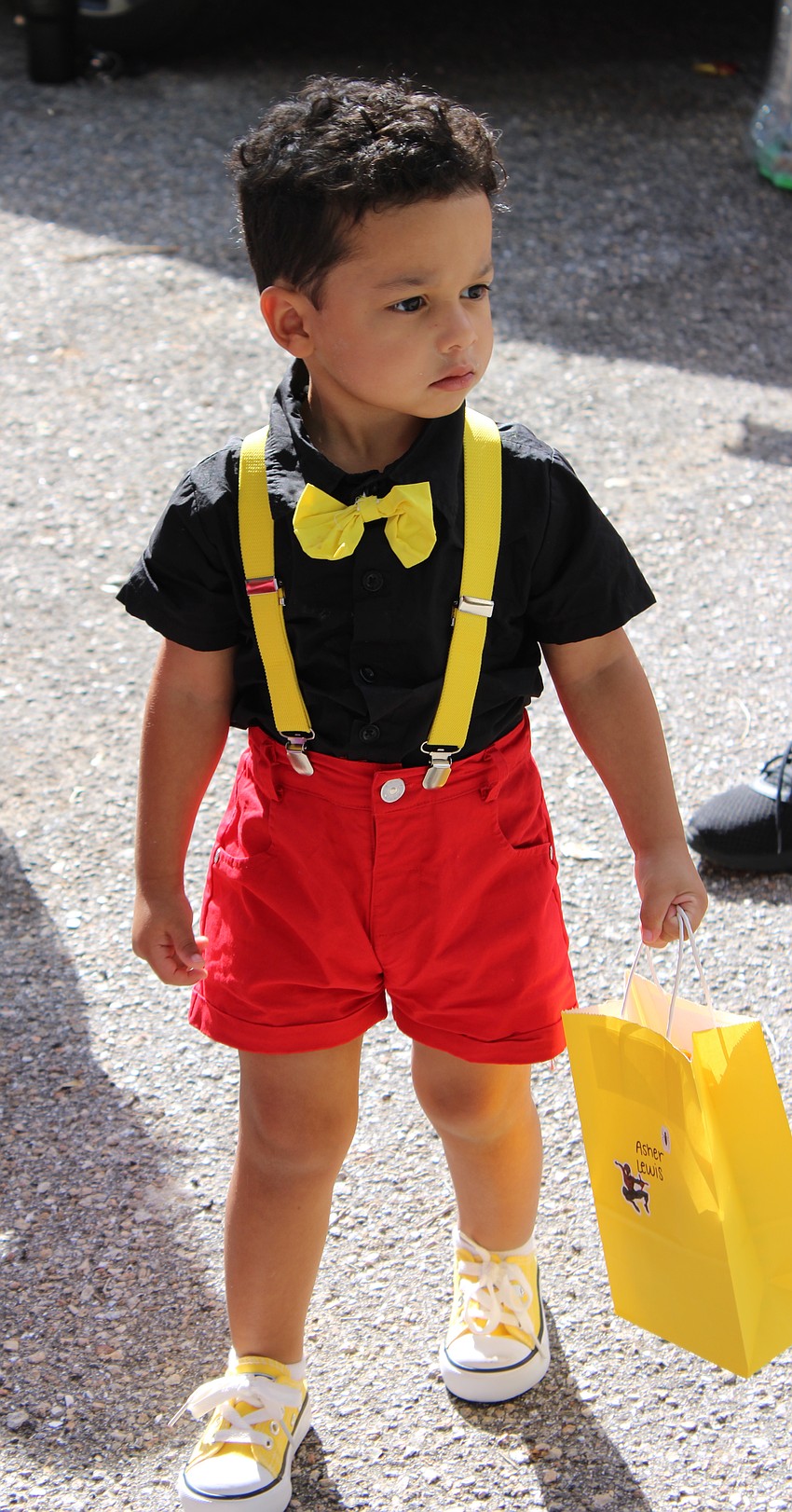 Kiddie Academy student Asher Lewis figures out his next candy stop.