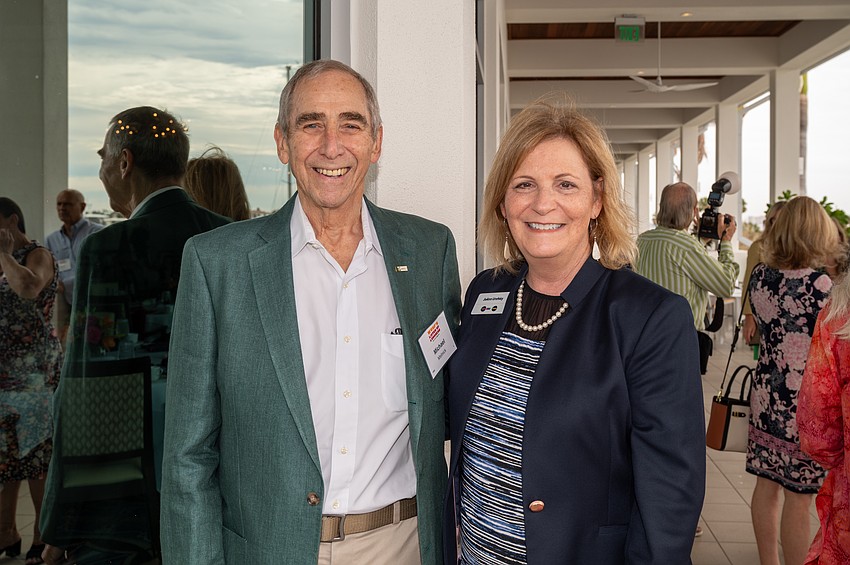 Michael Melnick and WUSF General Manager JoAnn Urofsky