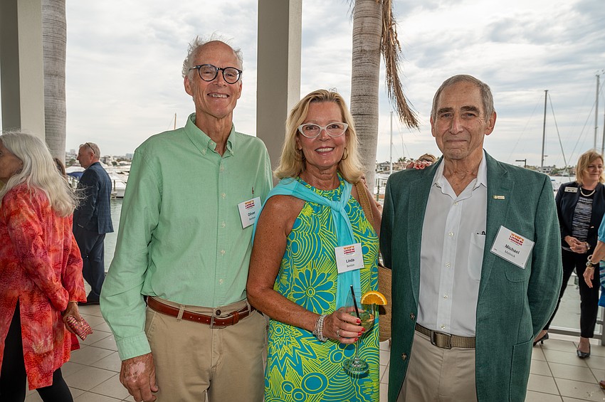 Oliver and Linda Benton with Michael Melnick