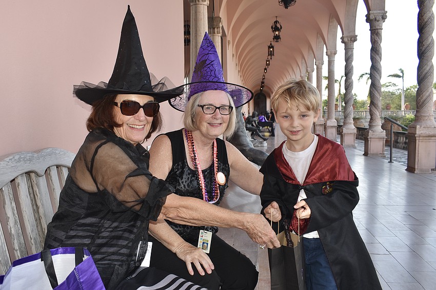 Witches Lynda Wright and Judy Cottone meet a young wizard, Kalvin Klein, 5.