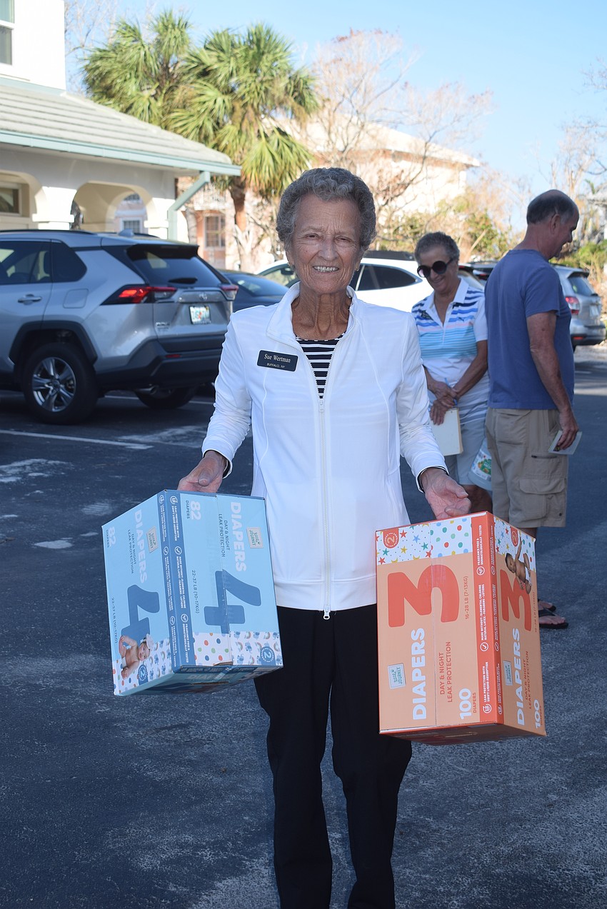 Sue Wertman organized the hurricane relief food drive for Our Daily Bread.
