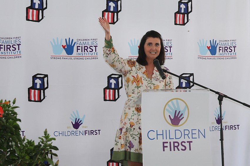 Jessica Rogers gives a warm and thankful welcome to the guests.