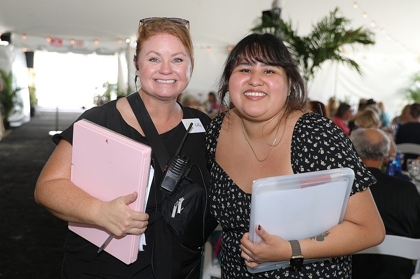 Event planners Kelly Kennedy and Vanessa Mauricio